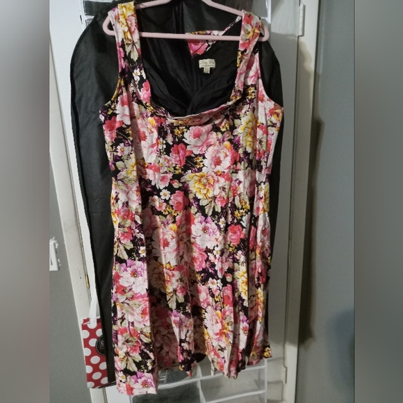 Lindy Bop Dresses & Skirts - Lindy Bop Womens Dress Plus Size Sleeveless Floral Cocktail Casual Party dress